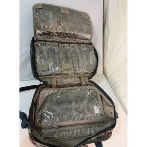 Atlantic Tapestry Floral Travel Bag Organizer Toiletry Case Shoulder Strap Vtg